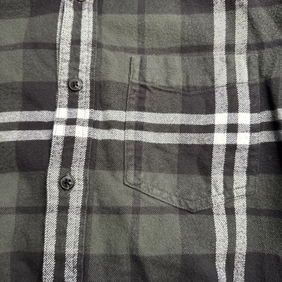 Amazon Essentials Mens Flannel Shirt Button Up Med Reg Fit Long Sleeve Plaid - Picture 3 of 3